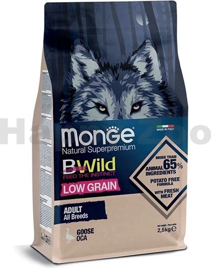 Monge Bwild Low Grain All Breeds Cane Adult Cervo - Monge.it