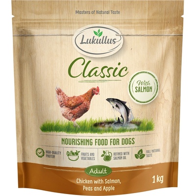 Lukullus Classic kuracie a losos nová receptúra 5 x 1 kg