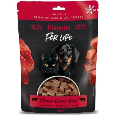 Fitmin For Life dog cat poch. Mrazom sušené hovädzie 10x 30 g
