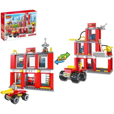 Cogo Hasiči - Hasičská stanice 2v1 178 ks