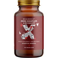 BrainMax Iron Complex Železo bisglycinát 25 mg 100 rastlinných kapsúl