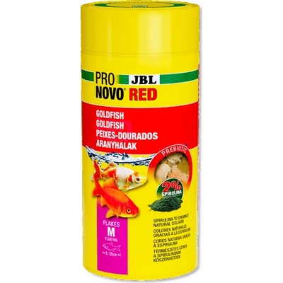 JBL ProNovo Red Flakes M храна за златни рибки от 8-20см - 0.180кг