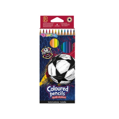 Colorino Цветни моливи 12 цв. Football Colorino (21726PTR)