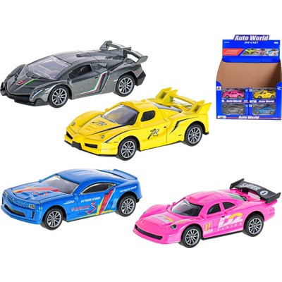 Mikro trading Auto sportovní na zpětný chod 4 druhy 10 cm