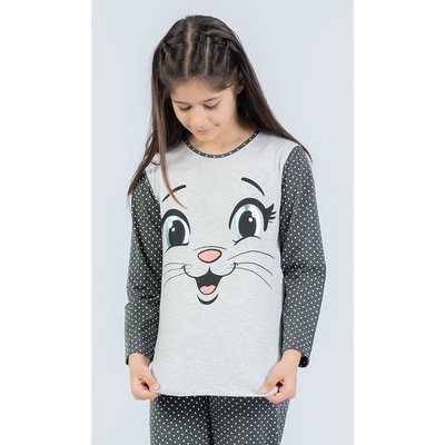 Vienetta Kids dětské pyžamo Miláček sv.šedá