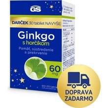 GS Ginkgo 60 mg s horčíkom 2024 120 tabliet