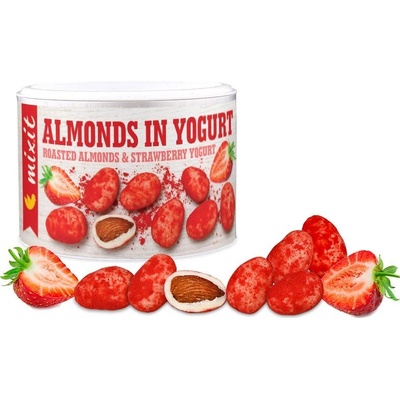 Mandle v jogurtu s jahodovým prachem 240 g