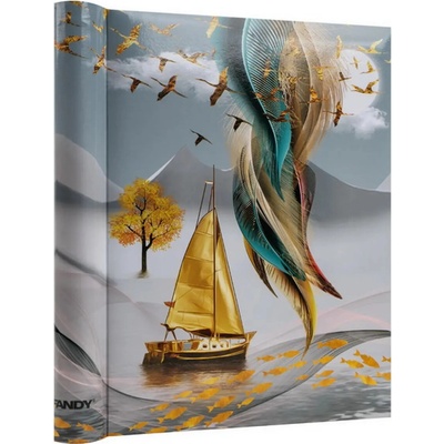 FANDY Fotoalbum samolepicí 22,5x28 cm 60 stran Goldie 1