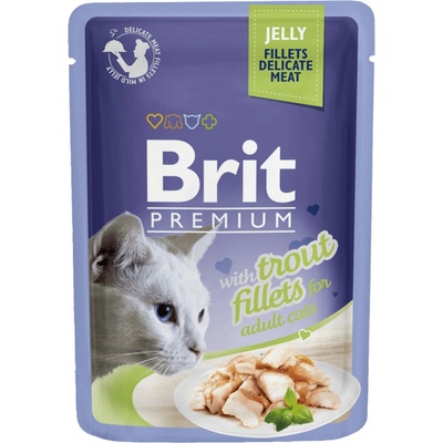 Brit Premium Cat Delicate Fillets v želé se pstruhem 85 g