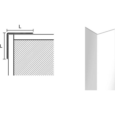 Acara lišta k ochraně rohu bílá W5 25x25 mm 2,9 m – Zboží Mobilmania