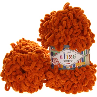 Alize Puffy Fine 234 tmavě skořicová