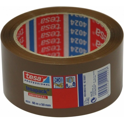 Tesa baliaca páska na lepenie krabíc - na ľahké zásielky a balíky, 66 m x 50 mm