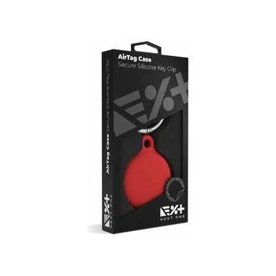Apple NextOne AirTag Secure Silicone Key Clip - Red (atg-sil-red)