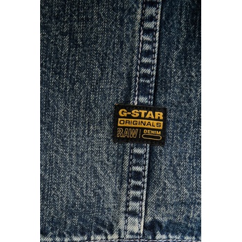 G-Star Дънкова риза G-Star дамска в синьо със свободна кройка с класическа яка D26801. D777 (D26801.D777)