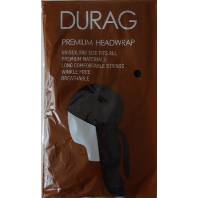 Woodrow Durag šátek satén černá