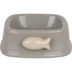 PET BRANDS Ceraмic cat feeding bowl - керамична купа с рибка 16х15х6см, Англия - PBBC06