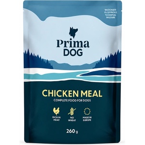 PrimaDog PrimaDog Chicken Meal Пауч за кучета с пилешко, 260 гр