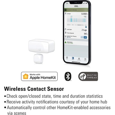 EVE home Сензор за врати и прозорци Eve Door&Window (Matter) (QV39K1A0&857)