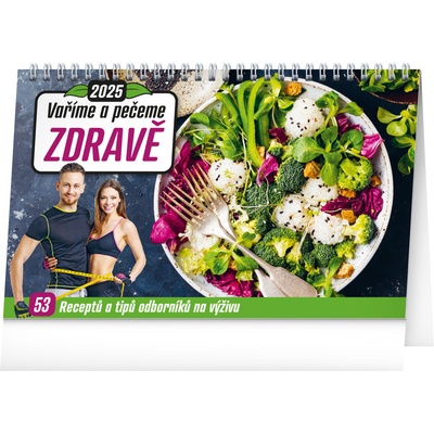 NOTIQUE Stolový Varíme a pečieme zdravo 23,1 x 14,5 cm 2025