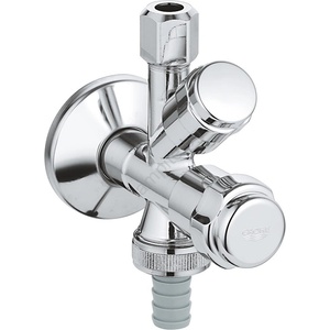 GROHE 41073000 - Kombi-ъглов вентил WAS 12 × 38 с полирано хромово покритие (GH0496)