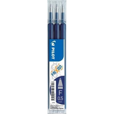 Pilot Náplň do rolleru Frixion Ball/Clicker modročerná 0,25mm vymazatelná 3ks ; PFRBTK1