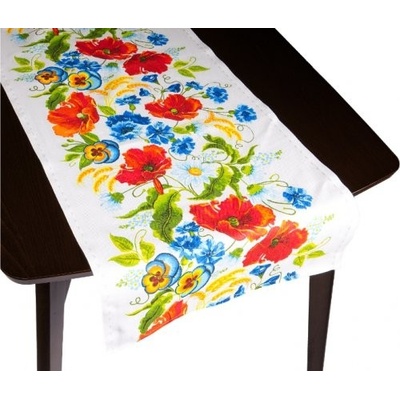Bellatex Ubrus běhoun vlčí máky červená 50x160cm – Zboží Mobilmania