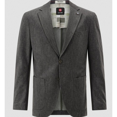Jersey sako CLUB OF GENTS slim fit tmavosivé