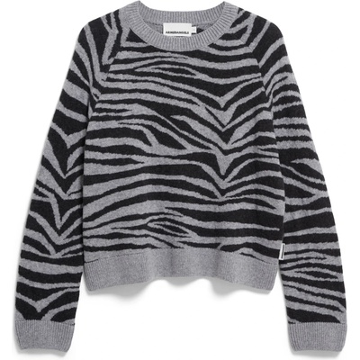 ARMEDANGELS Дамски пуловер Armedangels Women's Liliriaa Zebraraa Jumper - Silver Melange / Steel Melange - размер XXL (117-3485-0216)