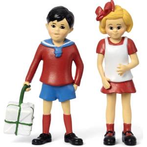 Pippi Комплект фигурки Pippi - Томи и Аника от Пипи Дългото чорапче (44379400)