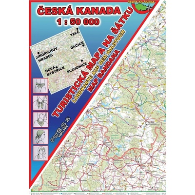 Česká Kanada Šátek s mapou