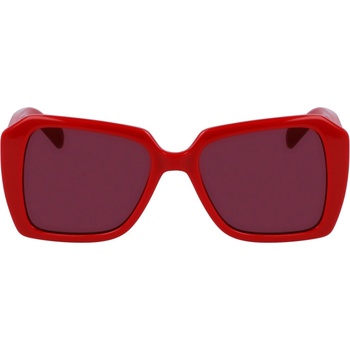 KARL LAGERFELD Слънчеви очила Karl Lagerfeld Women's UV Protection Rectangle Sunglasses - Red