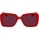 KARL LAGERFELD Слънчеви очила Karl Lagerfeld Women's UV Protection Rectangle Sunglasses - Red