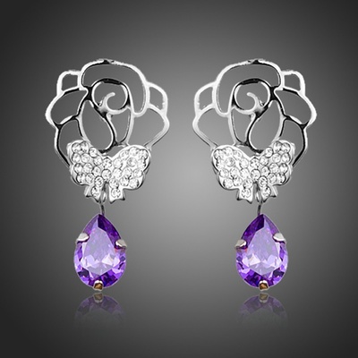 Francesca Petrucci Swarovski Elements Fiona E0252 Fialová
