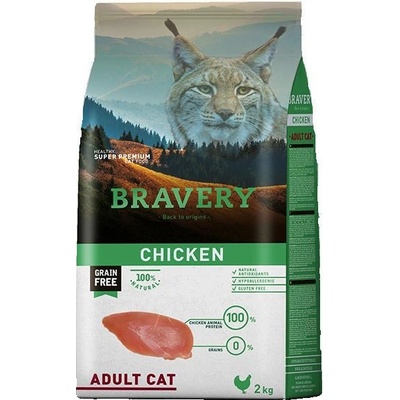 Bravery cat ADULT chicken 2 kg
