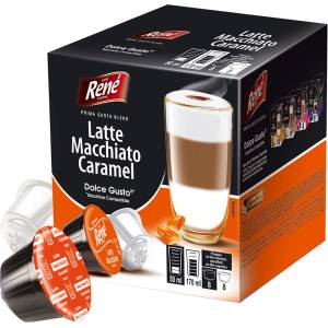 Café René | Latte Macchiato Caramel - 16 капсули за Dolce Gusto