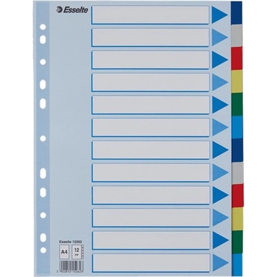 ESSELTE Регистър esselte a/4 пластмаса 12 части 15262 (15262)