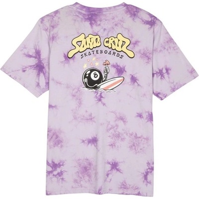 SANTA CRUZ Winkowski 8Baller Surf T-Shirt Lavender Tie Dye