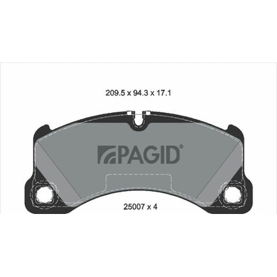 Sada brzdových platničiek kotúčovej brzdy PAGID T2056N