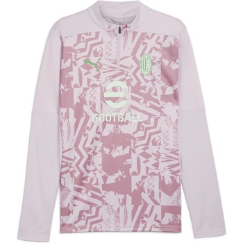 PUMA Горнище с цип Puma AC Milan Quarter Zip Pre Match Top 2024 2025 Adults - Beige