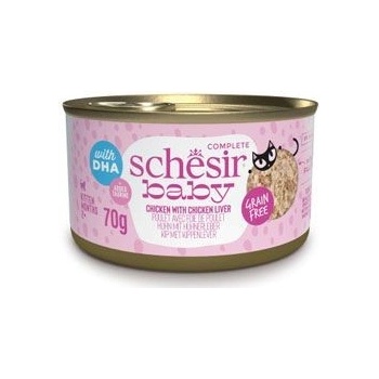 Schesir Cat Kitten Wholefood kuře / játra 70 g