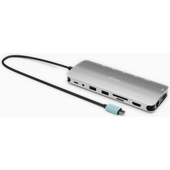i-Tec USB-C Metal Nano 3x Display Dock, 2x HDMI 1x USB-C video + Power Delivery 140W C31NANOTRIPLEDOCKPD