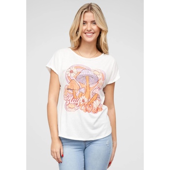Urban Classics Тениска Viskose T-Shirt mit Pilz Print white XXLUB-24026020-00220 - Камуфлаж, размер L