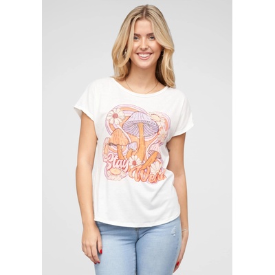 Urban Classics Тениска Viskose T-Shirt mit Pilz Print white XXLUB-24026020-00220 - Камуфлаж, размер L