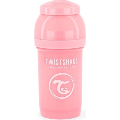 Twistshake Kojenecká láhev AntiColic Pastel Light Pink 180ml