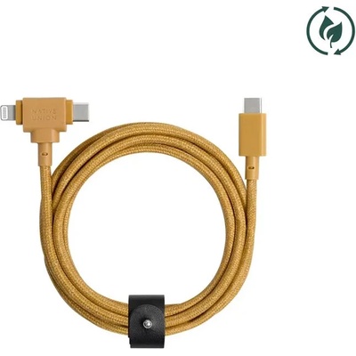 Native Union Belt Universal Cable (USB-C - Lighting/USB-C) 1.8m, kraft (BELT-CCL-KFT-NP)