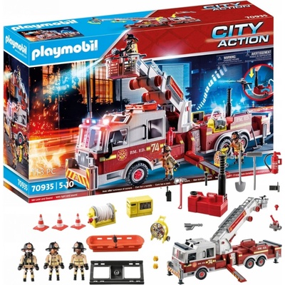 Playmobil 70935 Hasičské auto: US Tower Ladder – Zboží Živě
