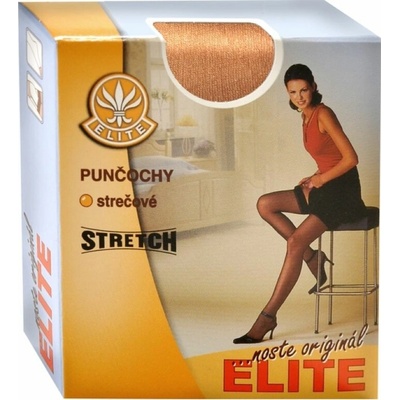 Elite BRAŇA jemné punčochy na podvazek tělová – Zboží Mobilmania