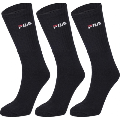 Fila ponožky CREW TENNIS FULL TERRY 3P Čierna Biela