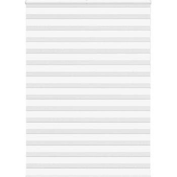 vidaXL Зеброва щора бял 155x200 см Ширина на плата 150, 9 см полиестер (4014792)