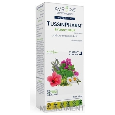 Avropa TussinPharm bylinný sirup 200 ml